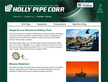 Tablet Screenshot of hollypipe.com